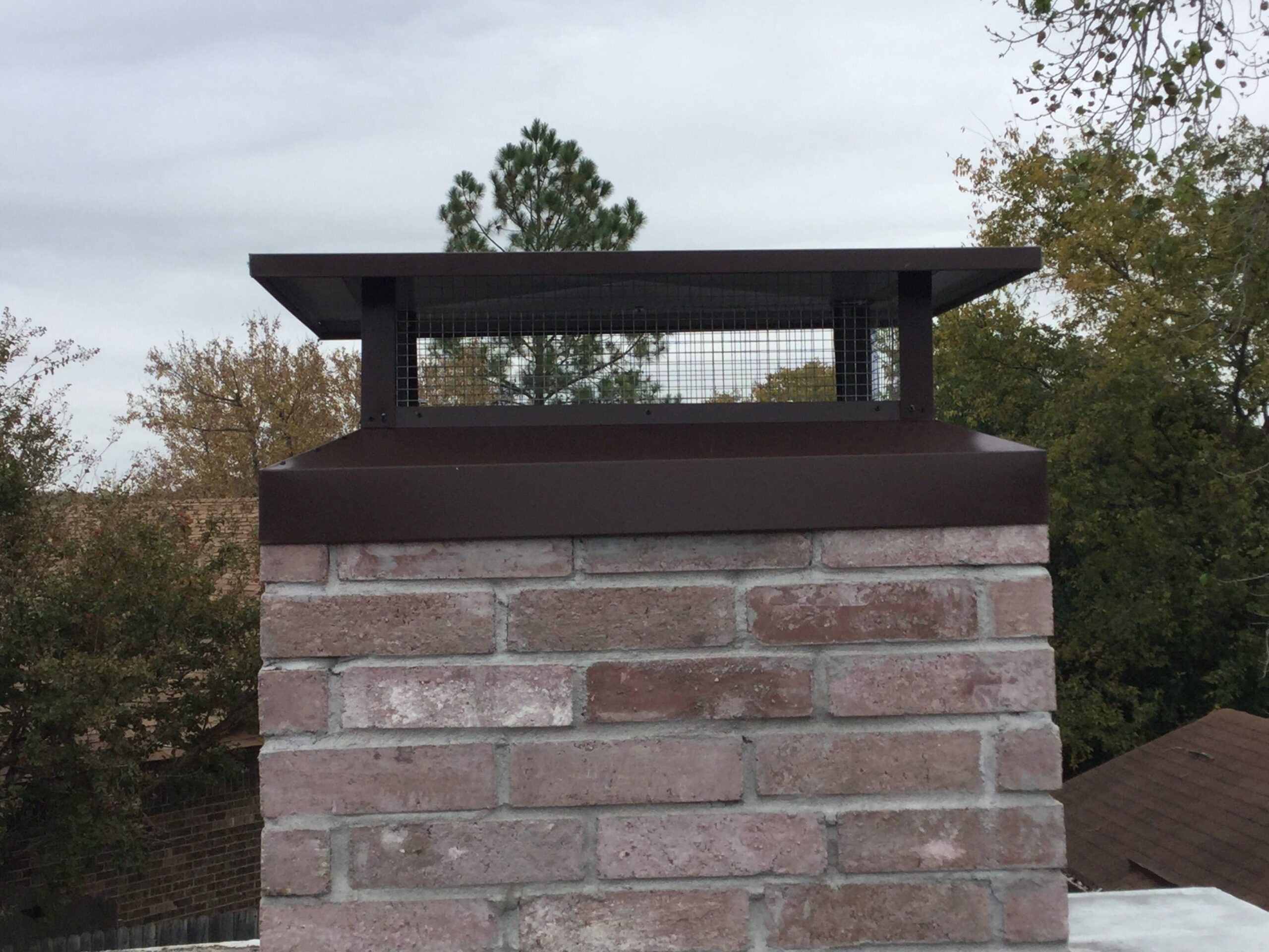 Chimney cap installation