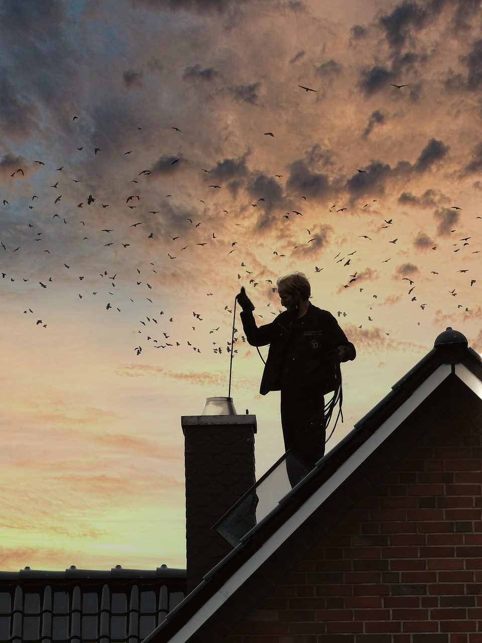 Chimney sweep professional cleaning tools by S.O. Chimney Burlington