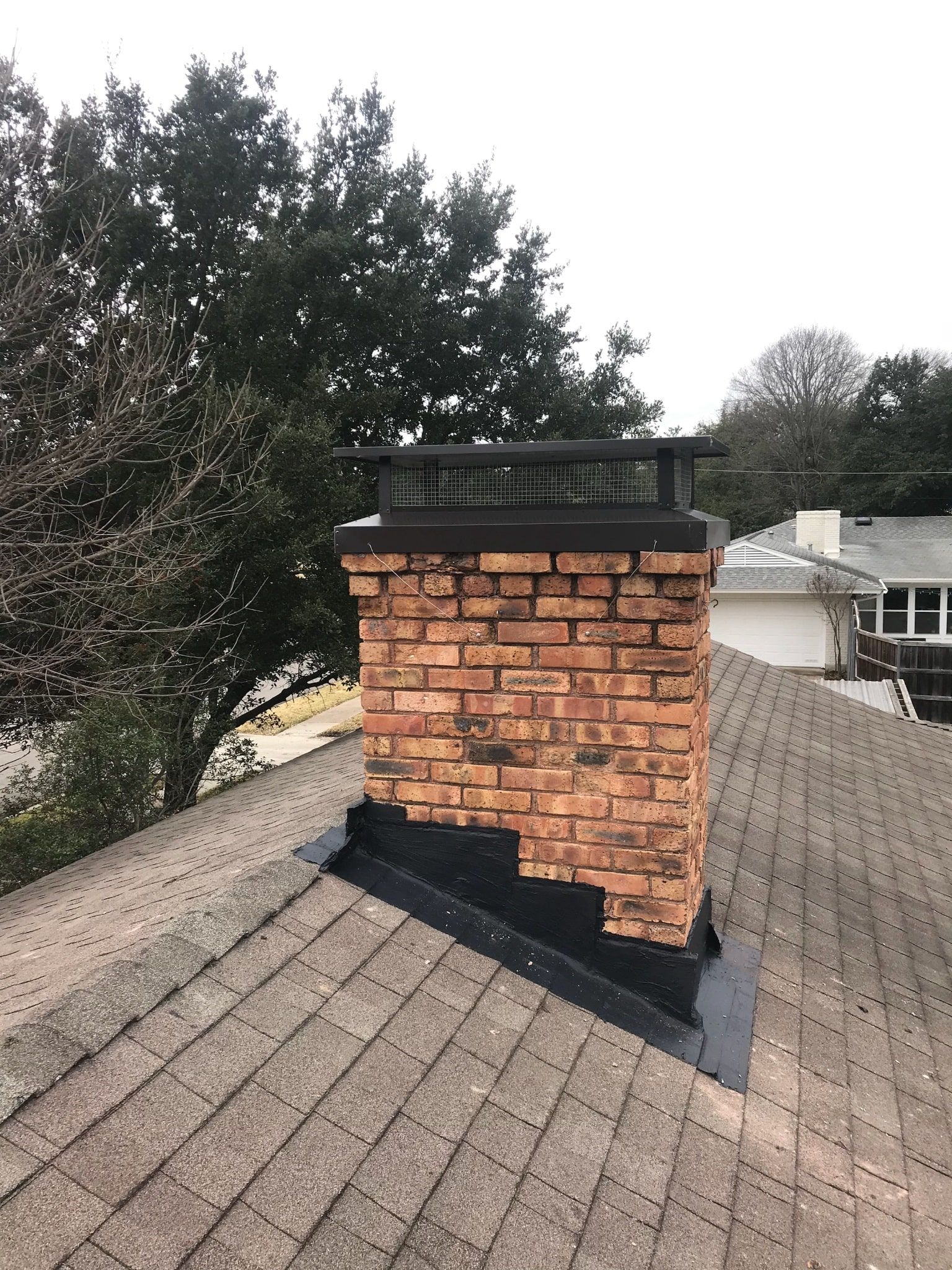 Professional chimney cap installation services by S.O. Chimney Burlington